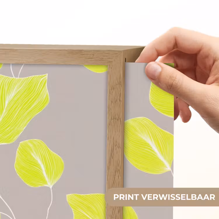 Lightbox - Wandlamp - Bladeren - Neon - Geel - Lijnen — 5