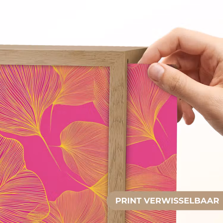 Lightbox - Wandlamp - Bladeren - Nerven - Grafisch - Roze — 5