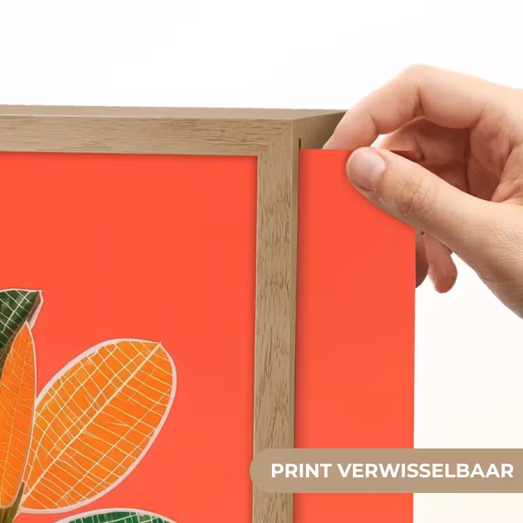 Lightbox - Wandlamp - Bladeren - Nerven - Oranje - Structuur — 5
