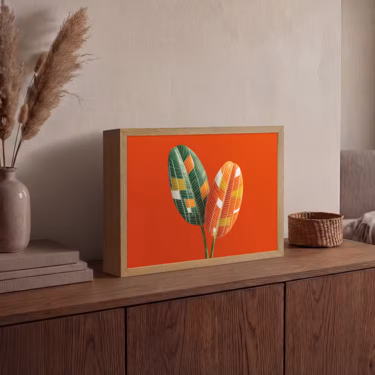 Lightbox - Wandlamp - Bladeren - Ovaal - Mozaïek - Patroon — 4
