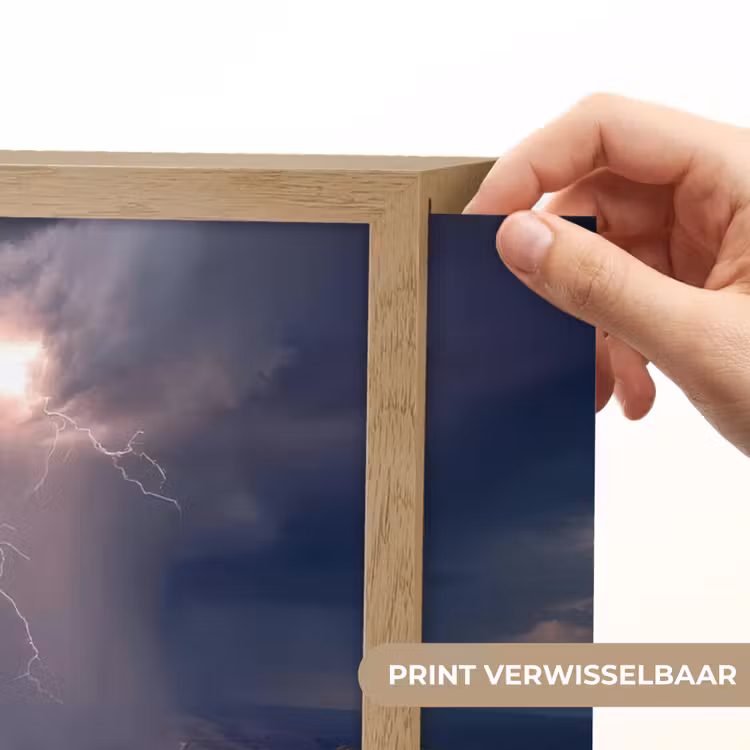 Lightbox - Wandlamp - Bliksem - Wolken - Canyon — 5