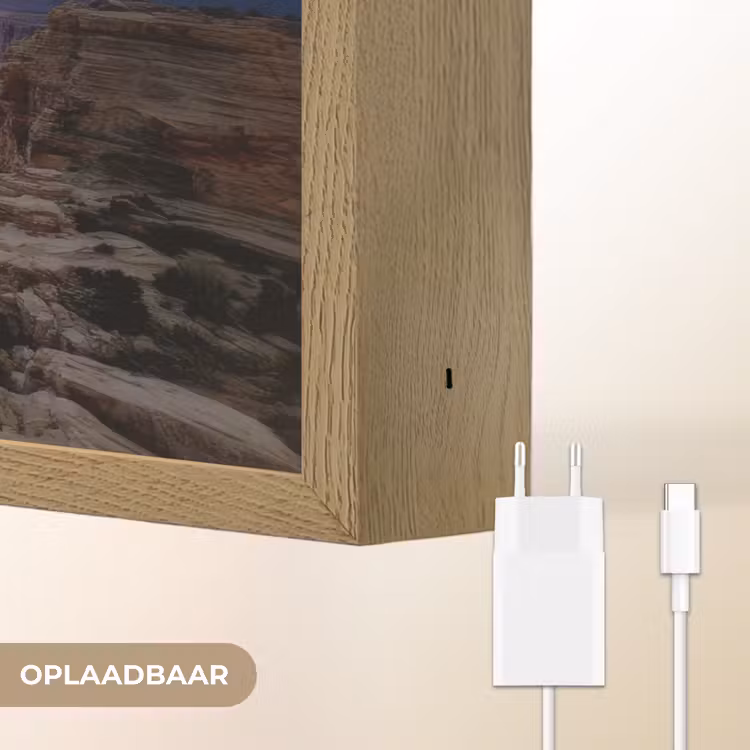 Lightbox - Wandlamp - Bliksem - Wolken - Canyon — 7