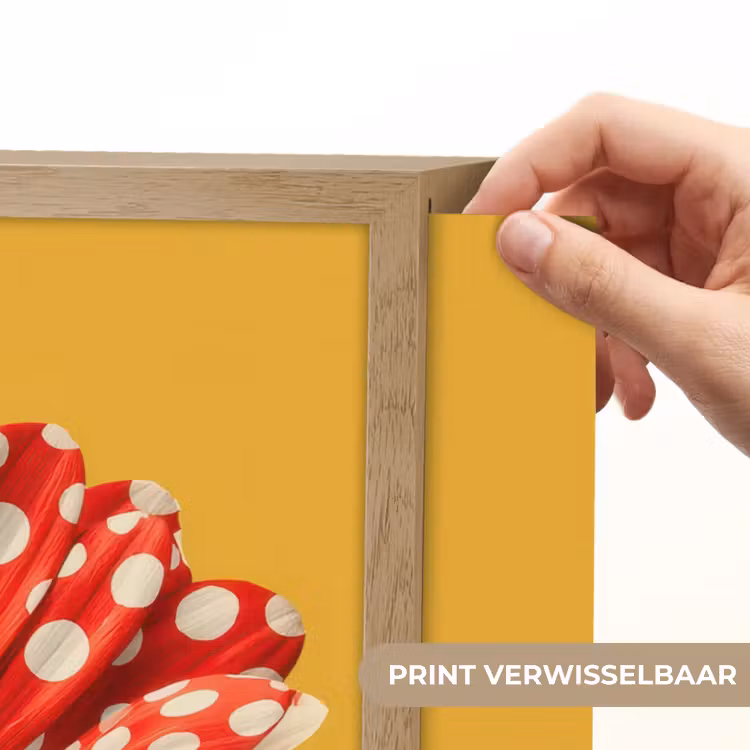 Lightbox - Wandlamp - Bloem - Rood - Stippen — 5
