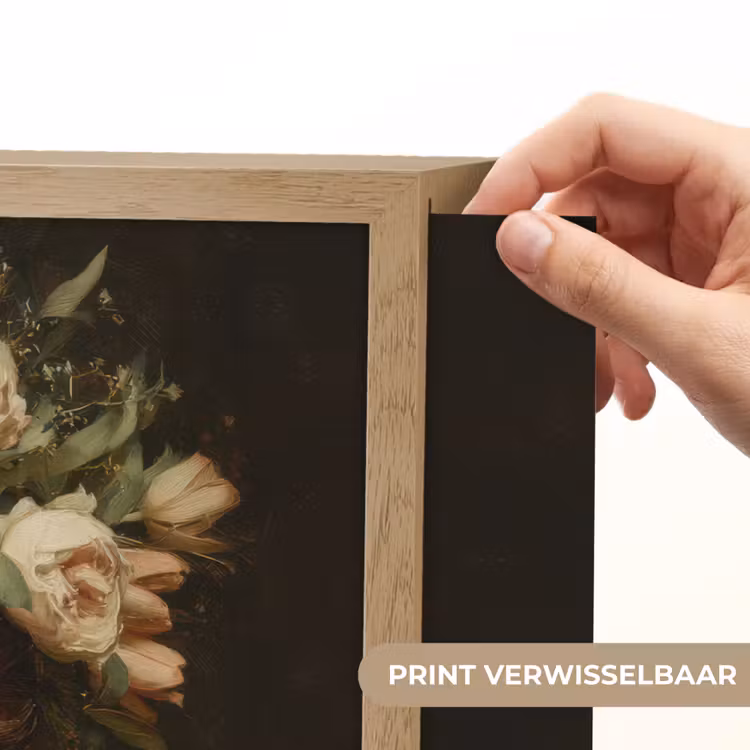 Lightbox - Wandlamp - Bloemenstilte - Vrouw - Portret — 5