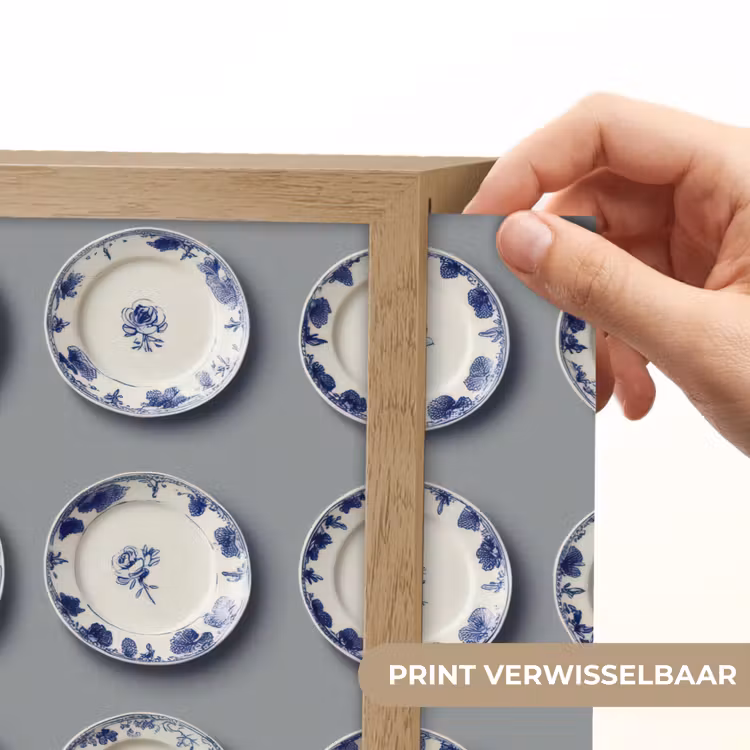 Lightbox - Wandlamp - Borden - Bloemen - Blauw - Wit — 5