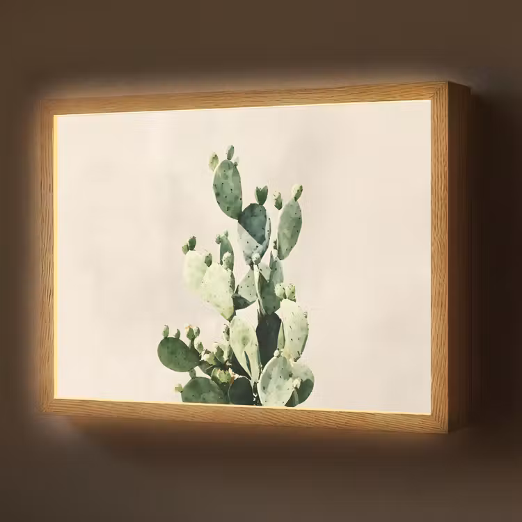 Lightbox - Wandlamp - Cactus - Groen - Minimalistisch — 1