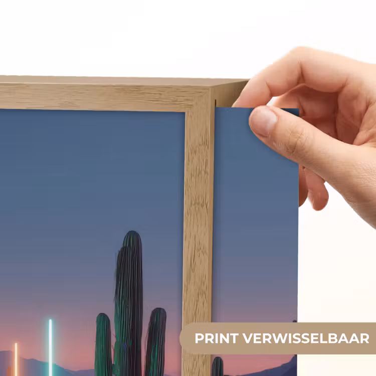 Lightbox - Wandlamp - Cactus - Lichtzuilen - Zonsondergang — 5