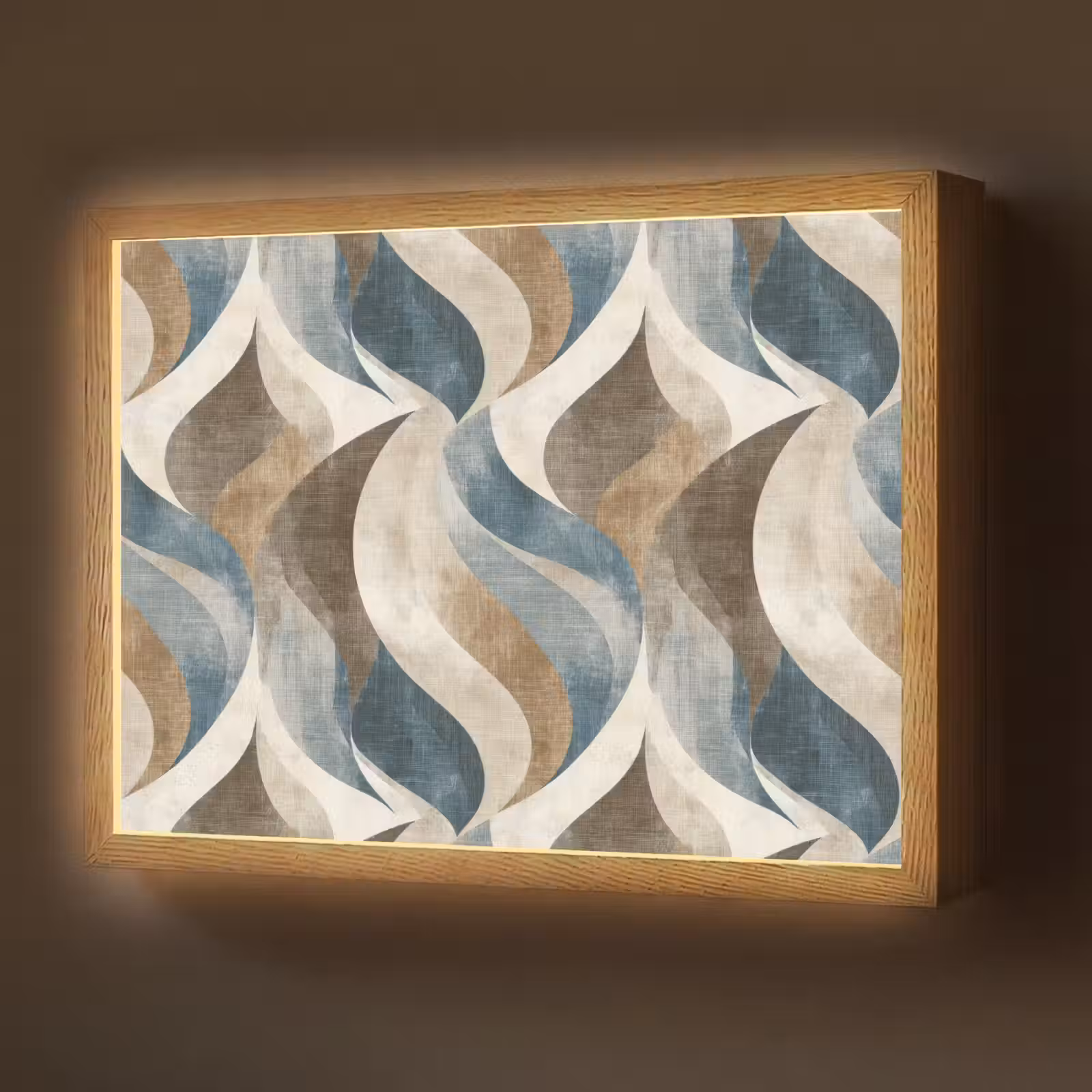 Lightbox - Wandlamp - Abstract - Golven - Kleurrijk — 1
