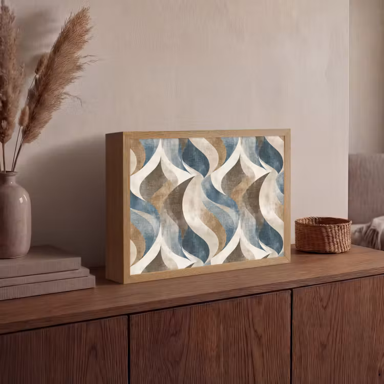 Lightbox - Wandlamp - Abstract - Golven - Kleurrijk — 4