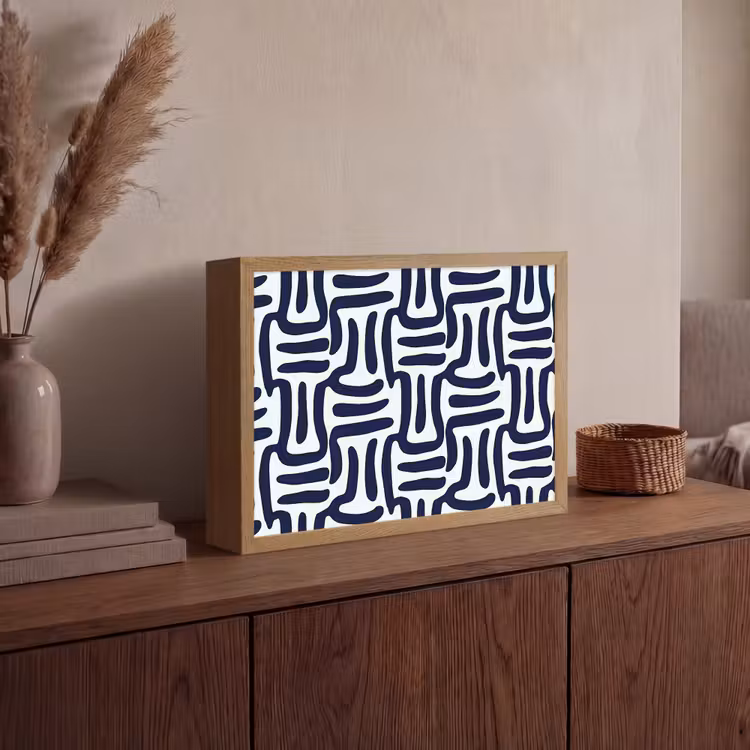 Lightbox - Wandlamp - Abstract - Modern - Blauw — 4