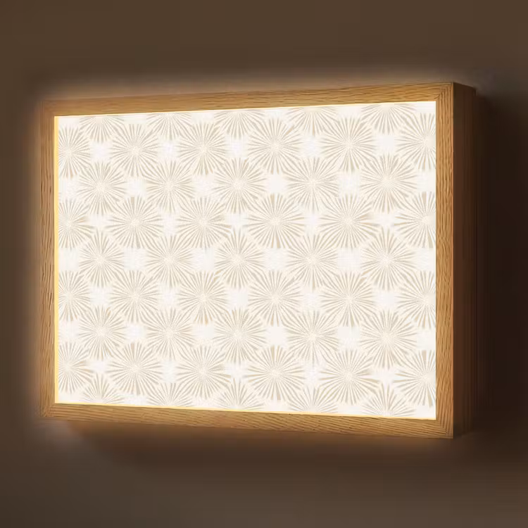 Lightbox - Wandlamp - Abstract - Motief - Beige — 1