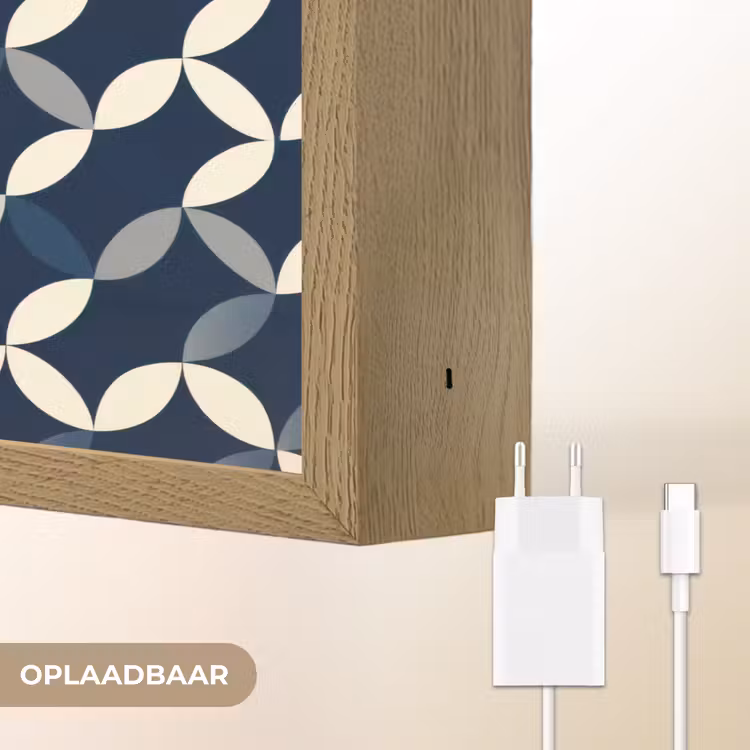 Lightbox - Wandlamp - Abstract - Patroon - Blauw — 7