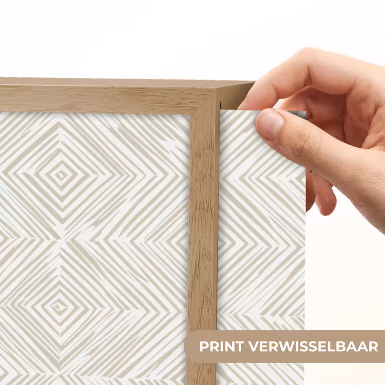 Lightbox - Wandlamp - Abstract - Ruiten - Beige — 5