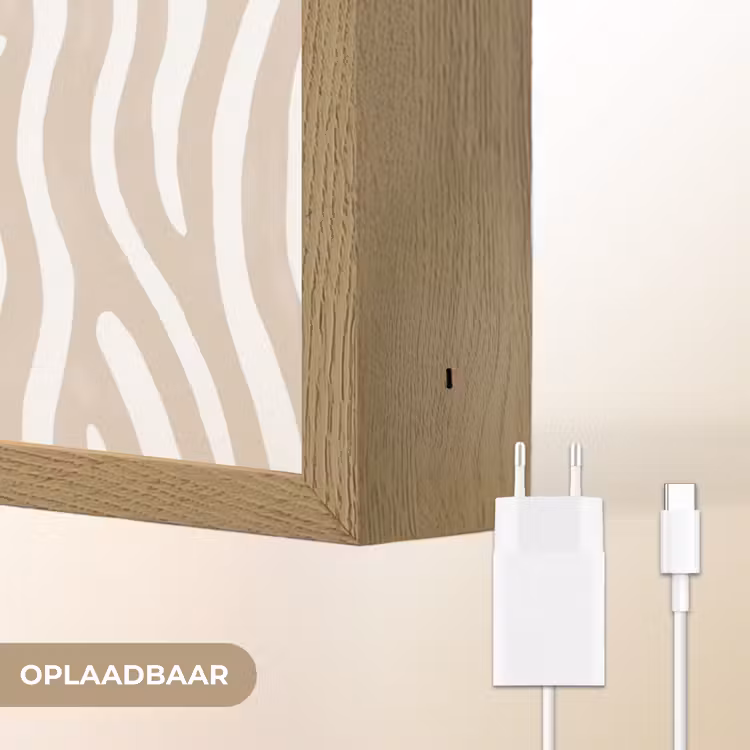 Lightbox - Wandlamp - Abstract - Zebra - Beige — 7