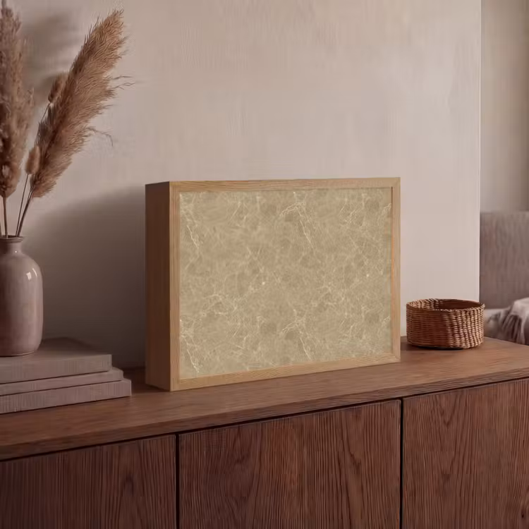 Lightbox - Wandlamp - Beige - Marmer - Witte aders — 4