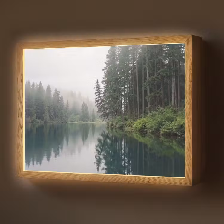 Lightbox - Wandlamp - Bergen - Meer - Bos — 1
