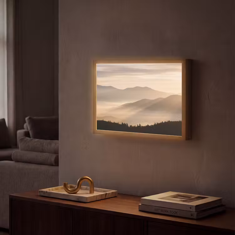 Lightbox - Wandlamp - Bergen - Mist - Zonnestralen — 2
