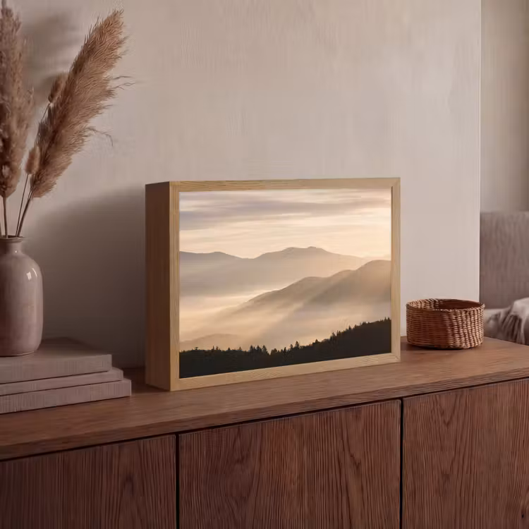 Lightbox - Wandlamp - Bergen - Mist - Zonnestralen — 4