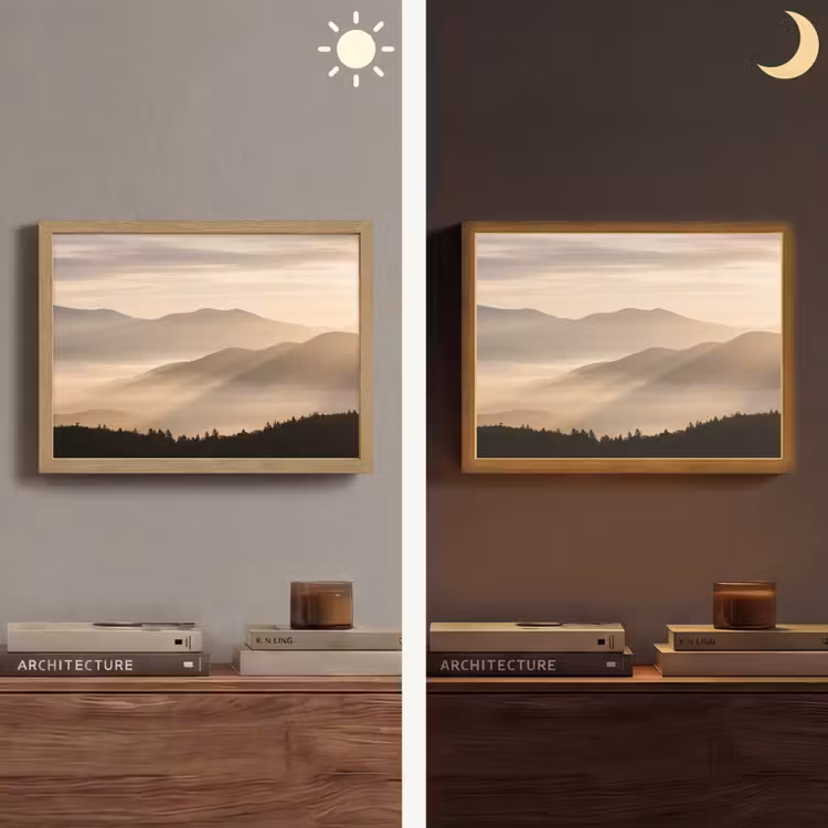 Lightbox - Wandlamp - Bergen - Mist - Zonnestralen — 6