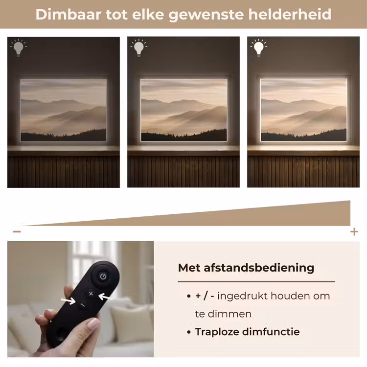 Lightbox - Wandlamp - Bergen - Mist - Zonnestralen — 9