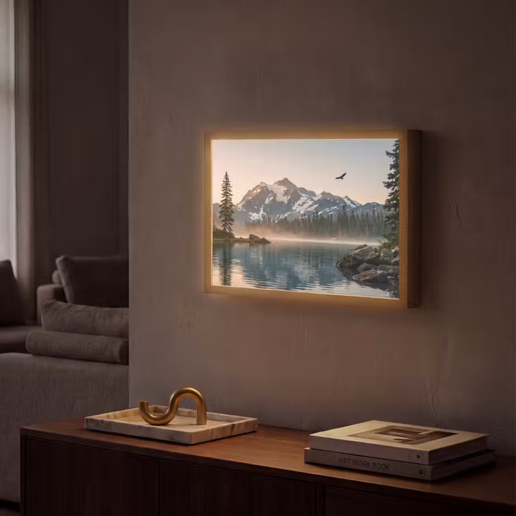 Lightbox - Wandlamp - Bergen - Water - Bomen — 2