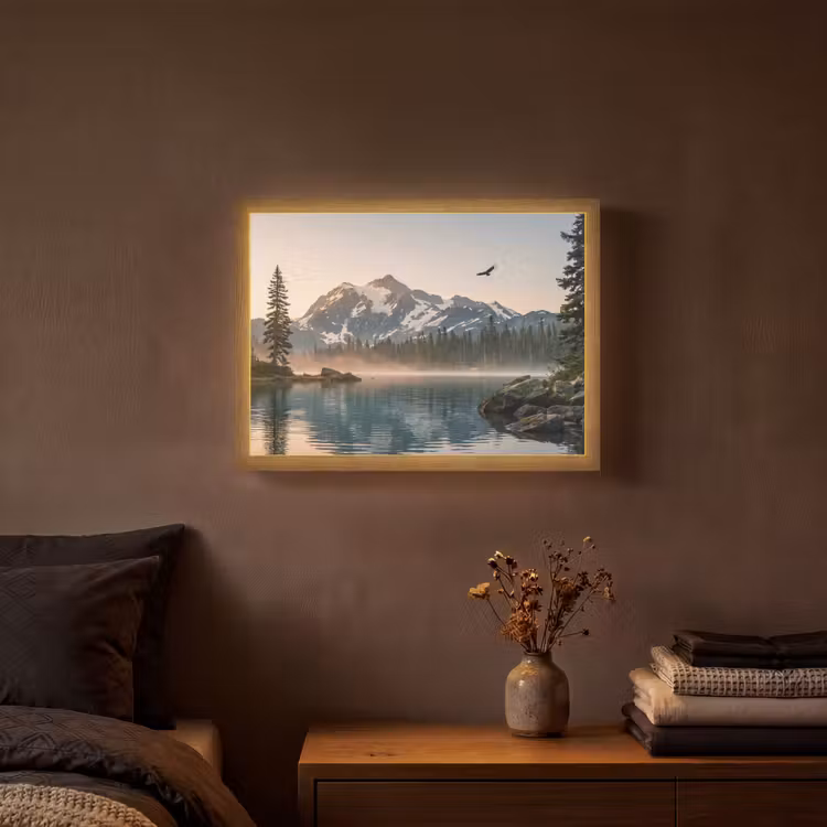 Lightbox - Wandlamp - Bergen - Water - Bomen — 3