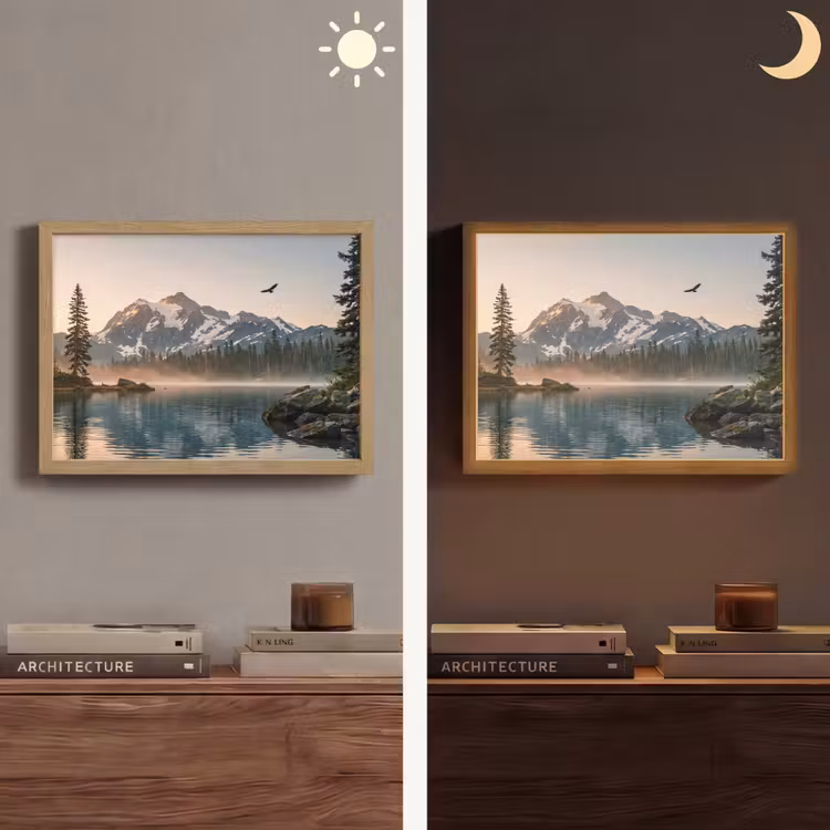 Lightbox - Wandlamp - Bergen - Water - Bomen — 6