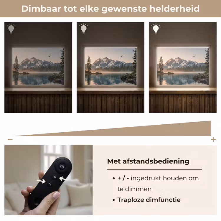 Lightbox - Wandlamp - Bergen - Water - Bomen — 9