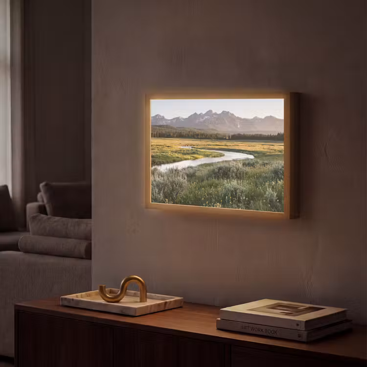 Lightbox - Wandlamp - Berglandschap - Rivier - Bos — 2