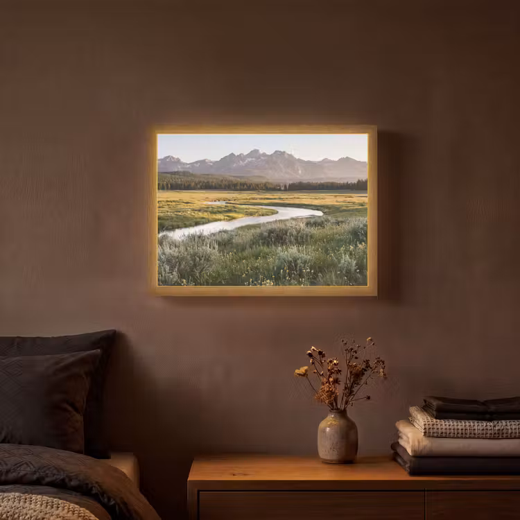 Lightbox - Wandlamp - Berglandschap - Rivier - Bos — 3
