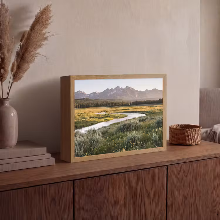 Lightbox - Wandlamp - Berglandschap - Rivier - Bos — 4