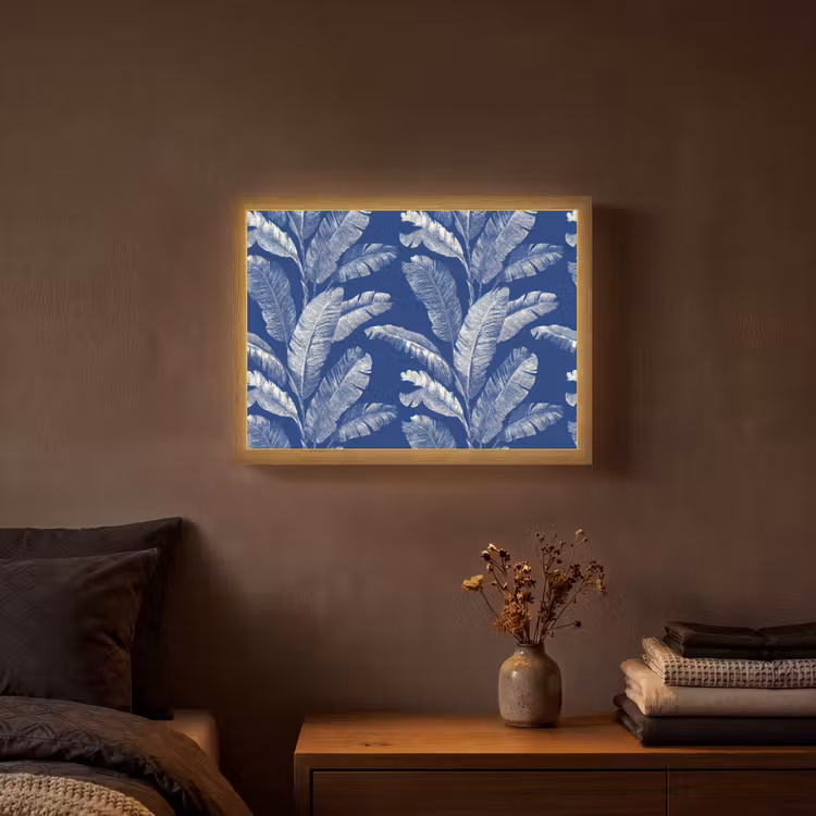 Lightbox - Wandlamp - Blad - Palm - Blauw — 3