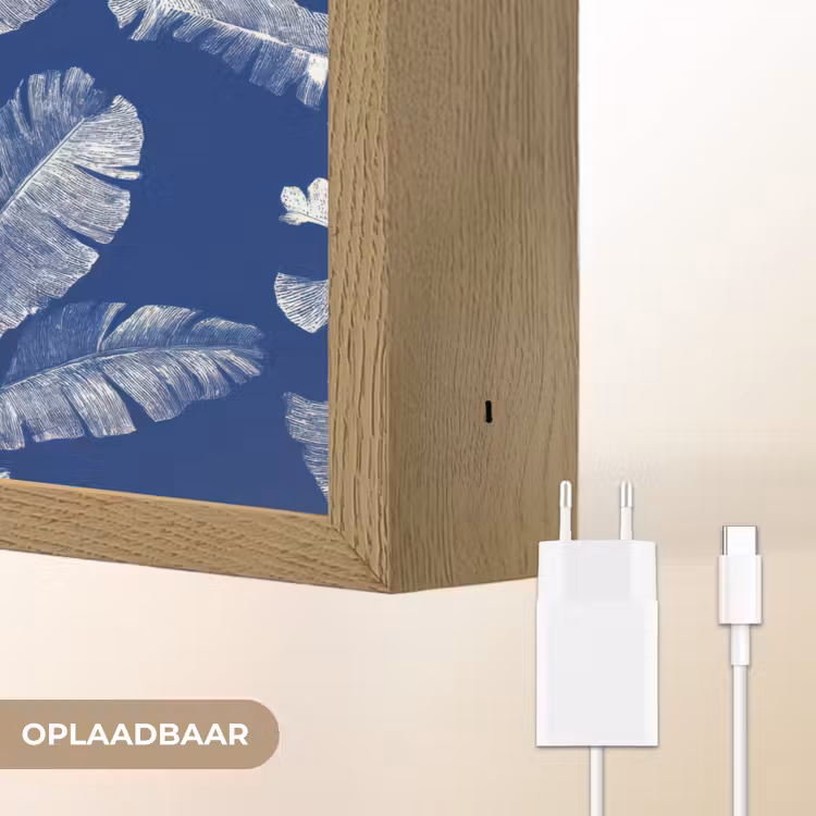 Lightbox - Wandlamp - Blad - Palm - Blauw — 7