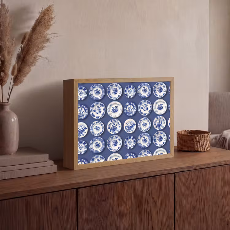 Lightbox - Wandlamp - Borden - Floraal - Blauw — 4