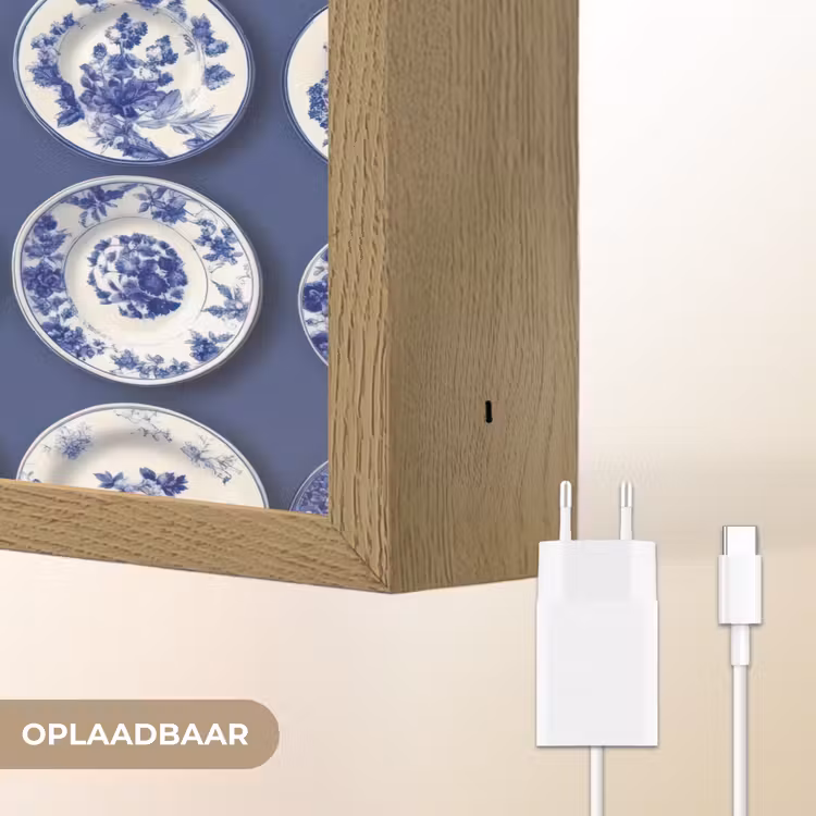 Lightbox - Wandlamp - Borden - Floraal - Blauw — 7