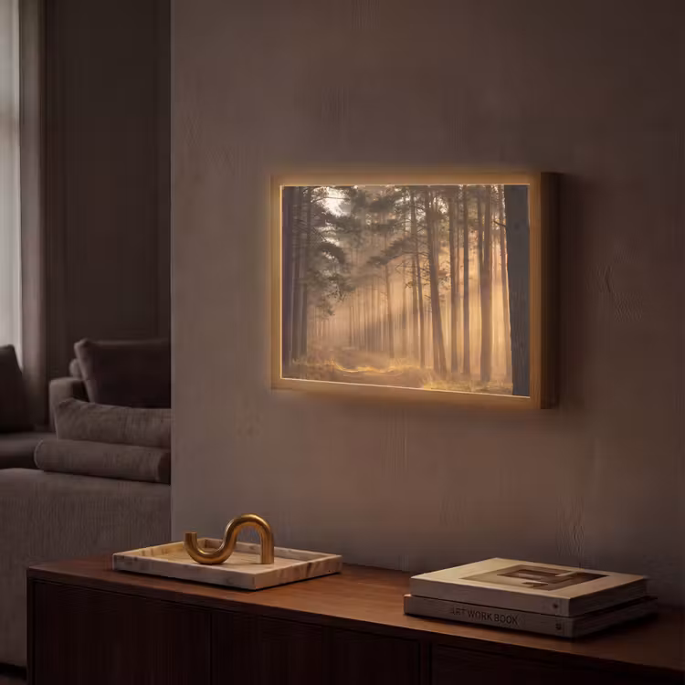 Lightbox - Wandlamp - Bos - Mist - Zonlicht — 2