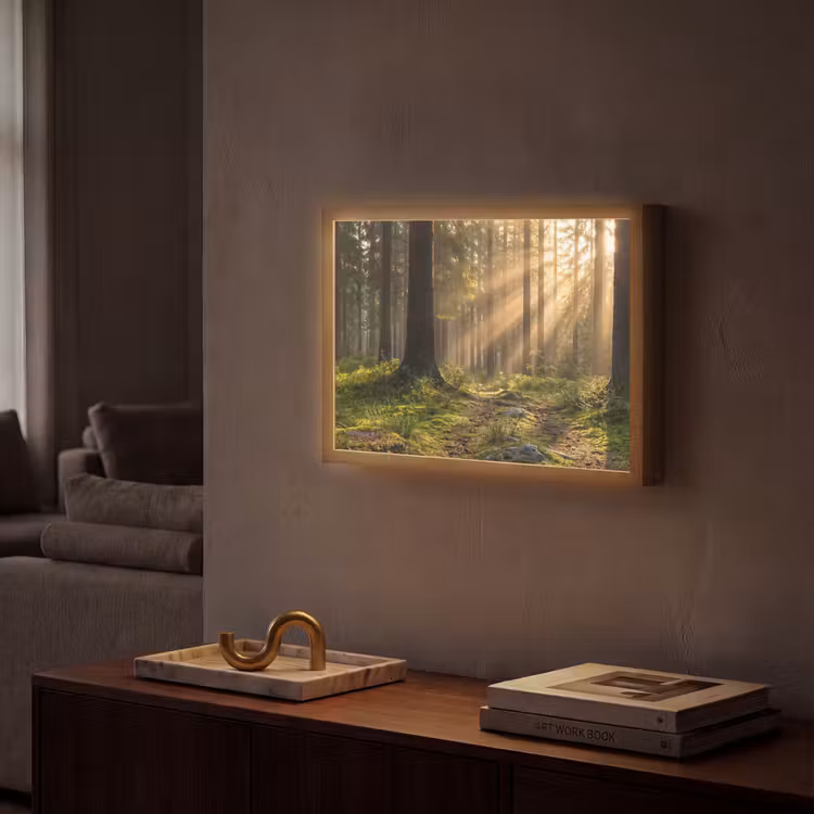 Lightbox - Wandlamp - Bos - Zonlicht - Gras — 2