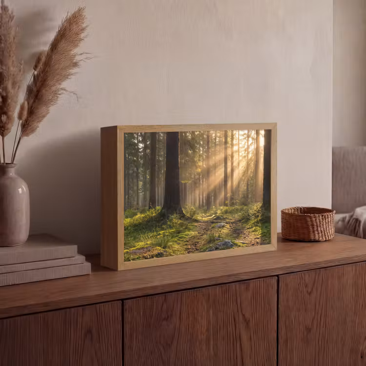 Lightbox - Wandlamp - Bos - Zonlicht - Gras — 4