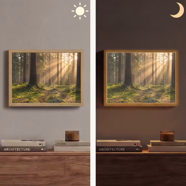 Lightbox - Wandlamp - Bos - Zonlicht - Gras — 6
