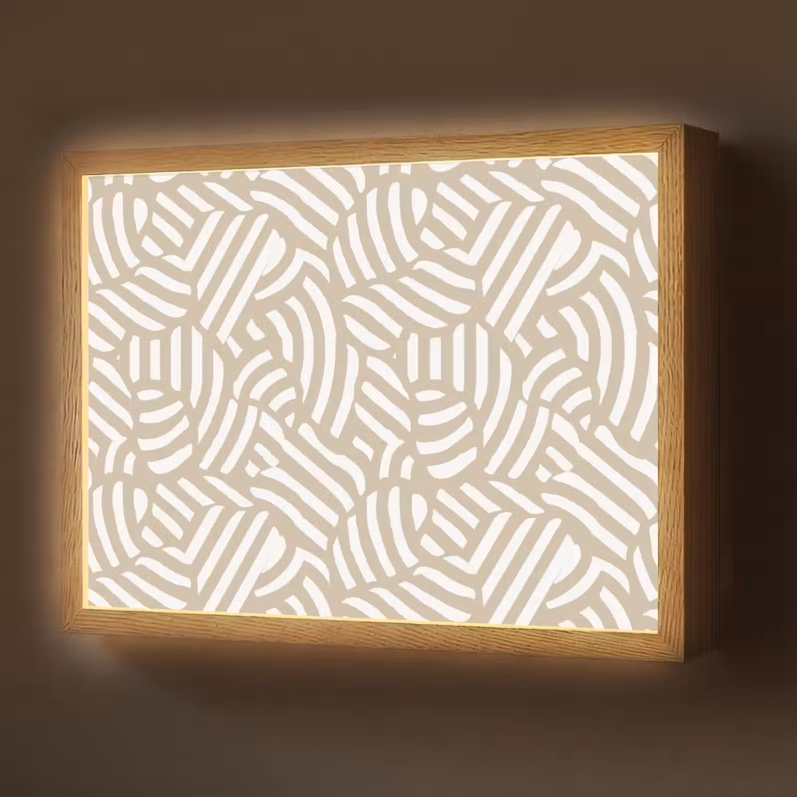 Lightbox - Wandlamp - Abstract - Modern - Beige — 1