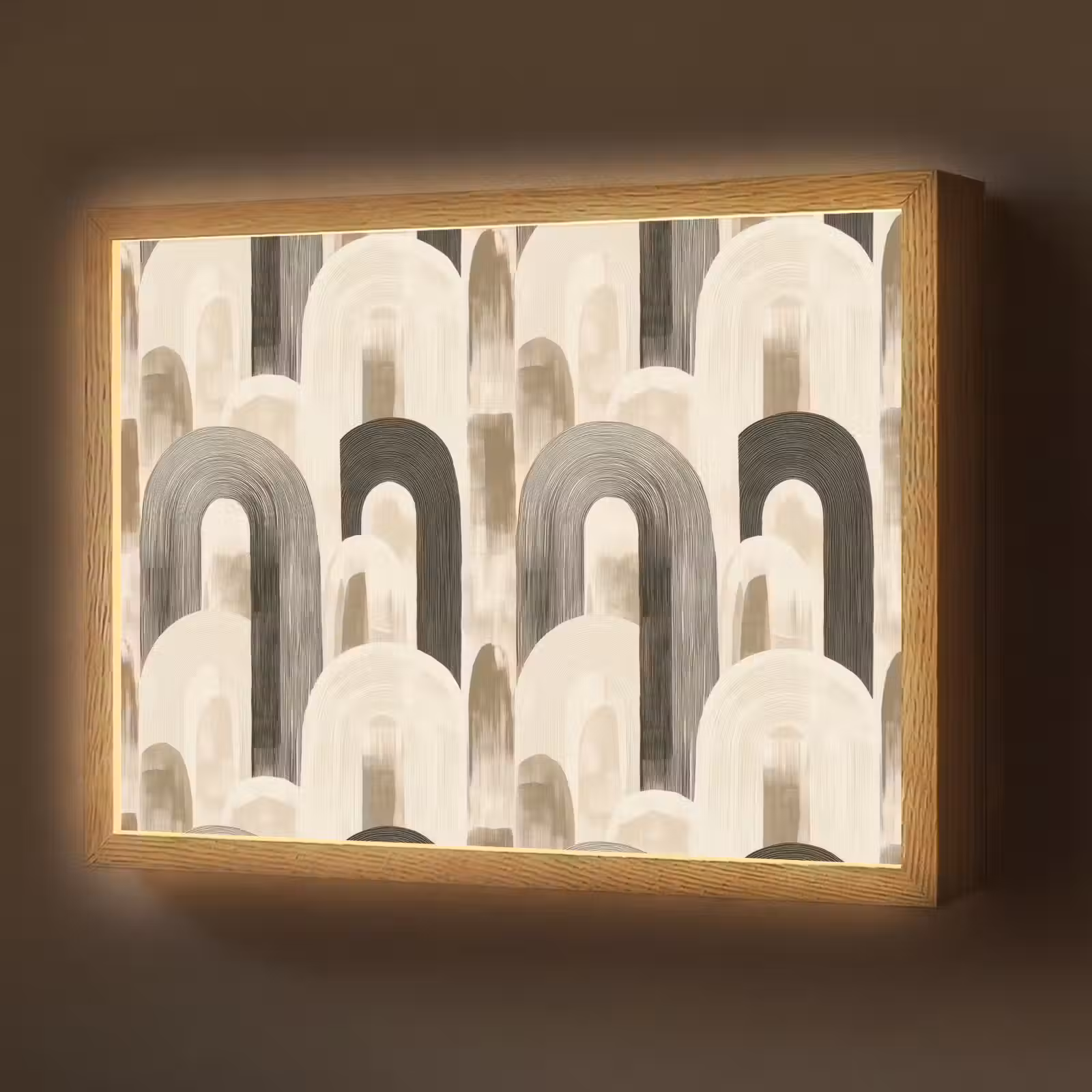 Lightbox - Wandlamp - Abstract - Patroon - Bogen — 1