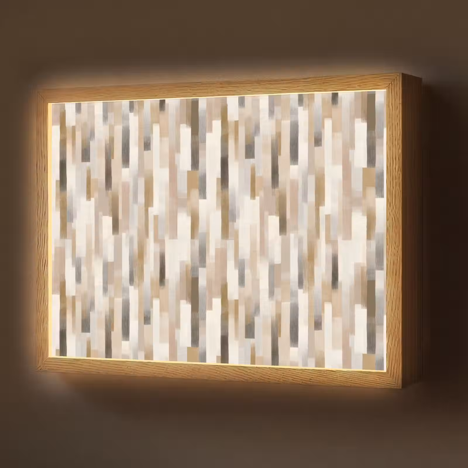 Lightbox - Wandlamp - Abstract - Patroon - Kwaststreken — 1