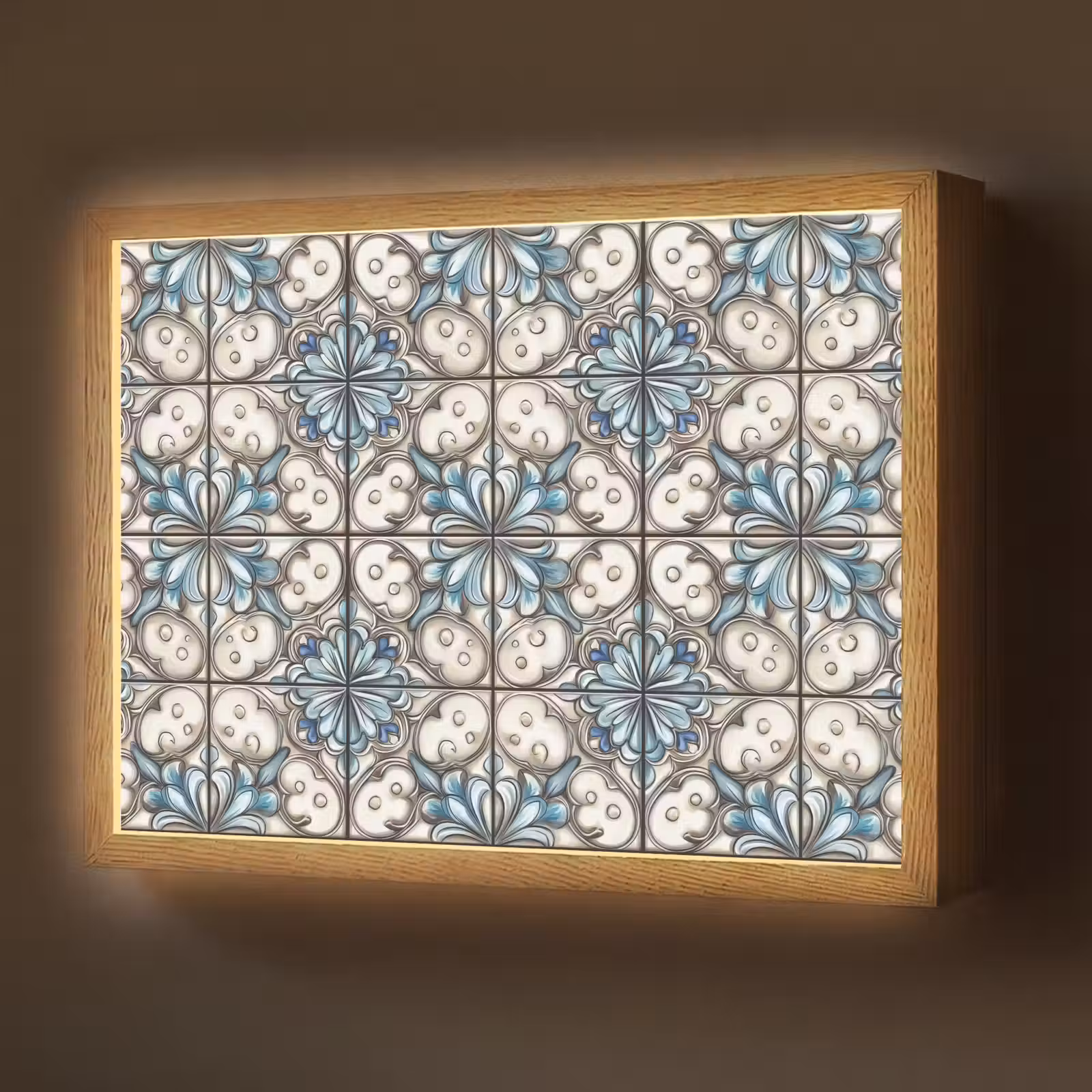 Lightbox - Wandlamp - Barok - Tegel - Kleurrijk — 1