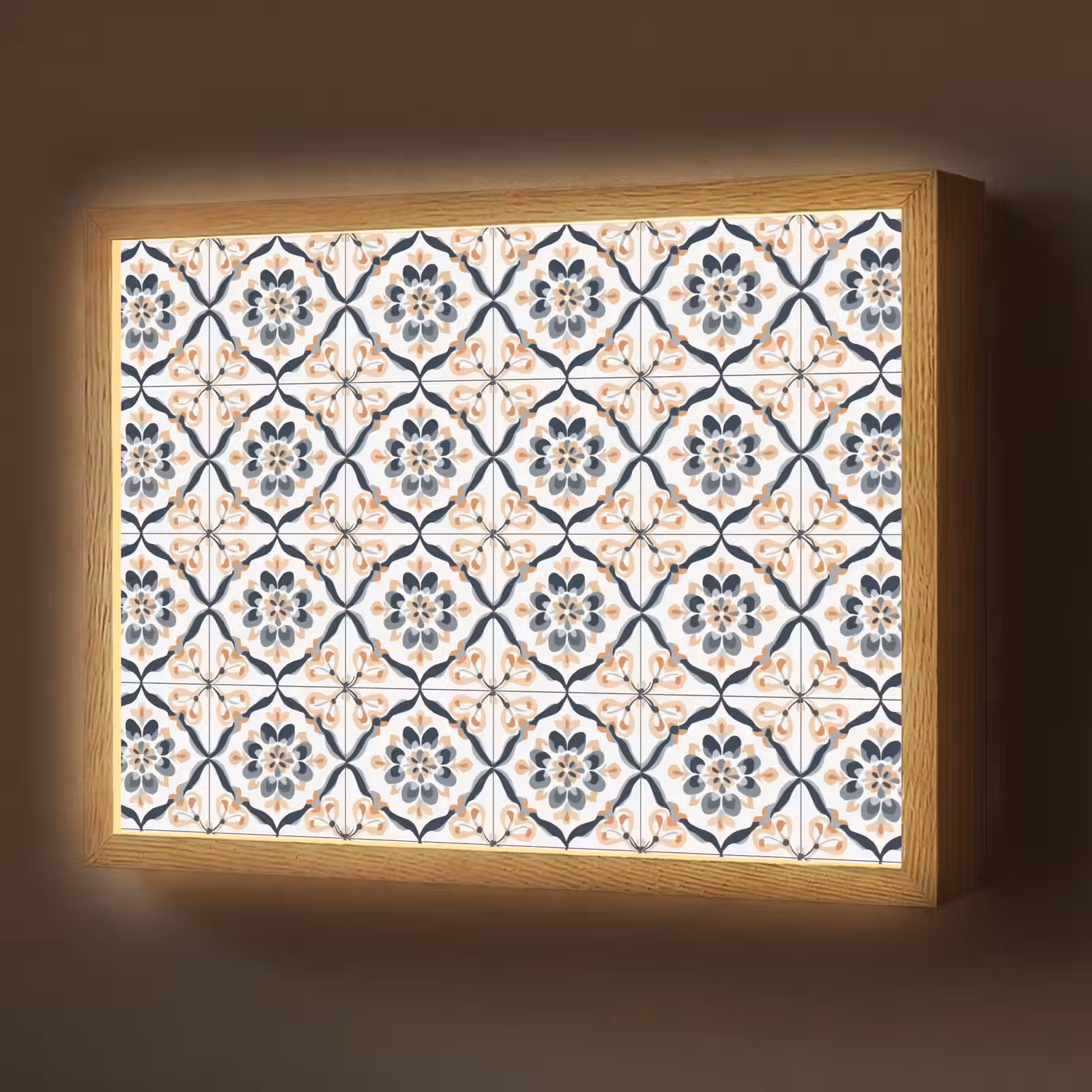 Lightbox - Wandlamp - Bladvorm - Patroon - Kleurrijk — 1
