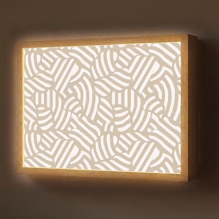 Lightbox - Wandlamp - Abstract - Modern - Beige — 1