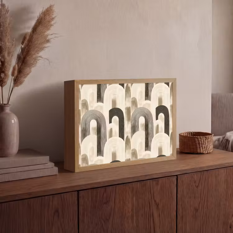 Lightbox - Wandlamp - Abstract - Patroon - Bogen — 4