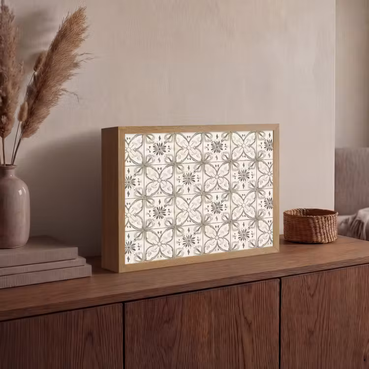 Lightbox - Wandlamp - Antiek - Tegel - Beige — 4