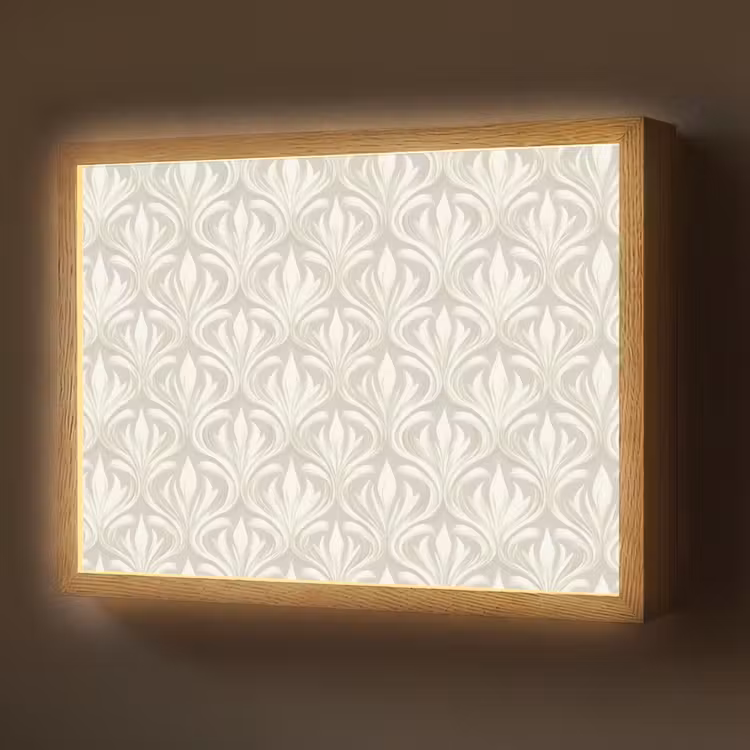 Lightbox - Wandlamp - Barok - Patroon - Beige — 1