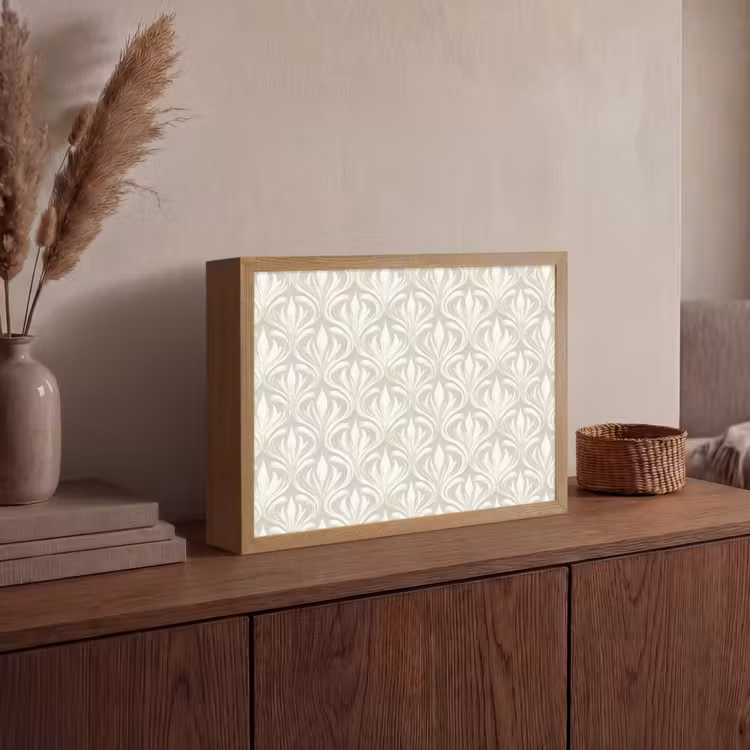 Lightbox - Wandlamp - Barok - Patroon - Beige — 4