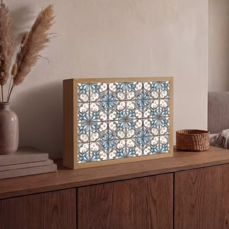 Lightbox - Wandlamp - Barok - Tegel - Kleurrijk — 4